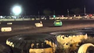 Doug Pitzer #22 3/5/16 12-lap 4 cyl bomber class Paradise Speedway Maui