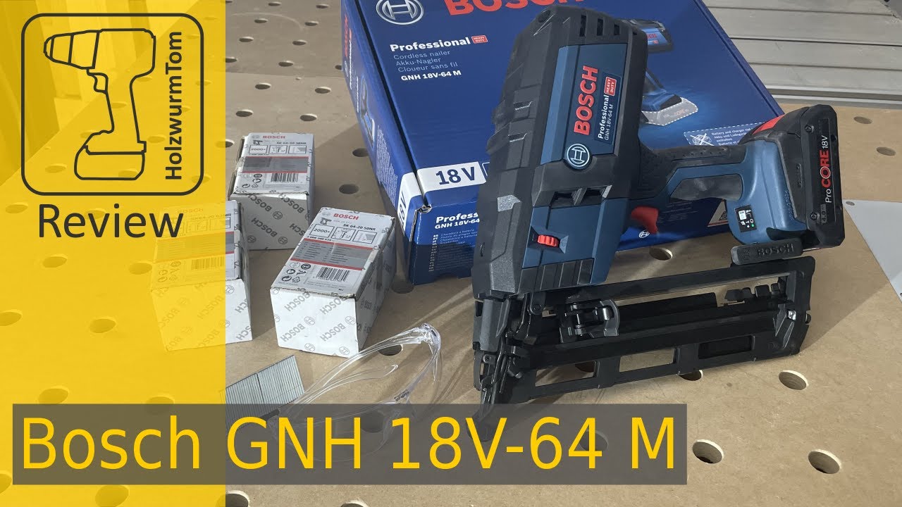 Da Ist Er! Der Bosch Akku-Nagler GNH 18V-64 M Professional - YouTube