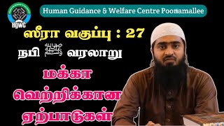 ஸீரா:-27 நபி ﷺ வரலாறு | மக்கா வெற்றிக்கான ஏற்பாடுகள்..!! | Assheik Uwaise Umari Nazeeri