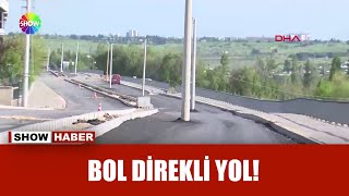 Yolu yaptılar, direkleri bıraktılar!