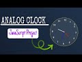 Create a Real-Time Analog Clock Using HTML, CSS, and JavaScript | Step-by-Step Tutorial