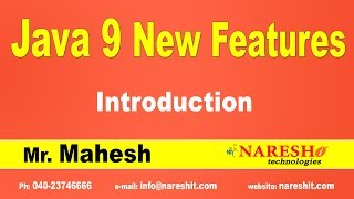 Java 9 New Features Introduction | Java 9 New Features with Examples | Mr.Mahesh