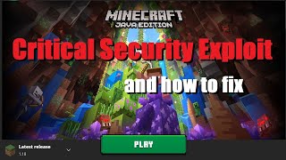 Minecraft Critical Security Exploit | Remote Code Execution [Check Description]