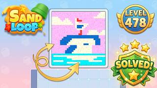 🏖️ Sand Loop - Level 478 Walkthrough (iOS/Android) | Voodoo Puzzle Game Solutions 🧠
