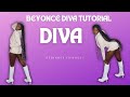 Diva Beyoncé Dance Tutorial (Step by Step /Beginner friendly Dance Tutorial