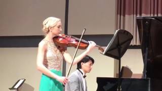 Jessye Thacker playing Fantasia Hispana by Michael Kimber