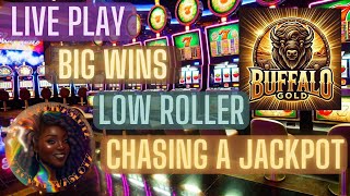 Live Play Jackpot Chase on Buffalo Slot Will We Hit the Big One? #liveplay #buffaloslot #casinolife