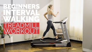 20 Min Interval Walking Treadmill Workout for Beginners
