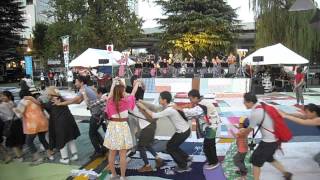 DSCF5300フェスティバルFUKUSHIMA！presents 納涼！盆踊り in TodaysArt JP 2015 TOKYO 20150912 1809池袋西口音頭→地元に帰ろう音頭