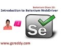 Selenium 23: Introduction to Selenium WebDriver