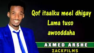 Axmed Aarshe hees  Qofka  bolo Ababula  Qof  ka  Aamusa  Dilay