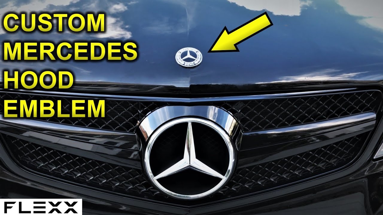 Installed A Custom Hood Emblem On My Mercedes C250 C300 W204 - YouTube