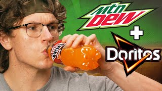 Josh Makes Doritos Flavored Mountain Dew | SNACK SMASH