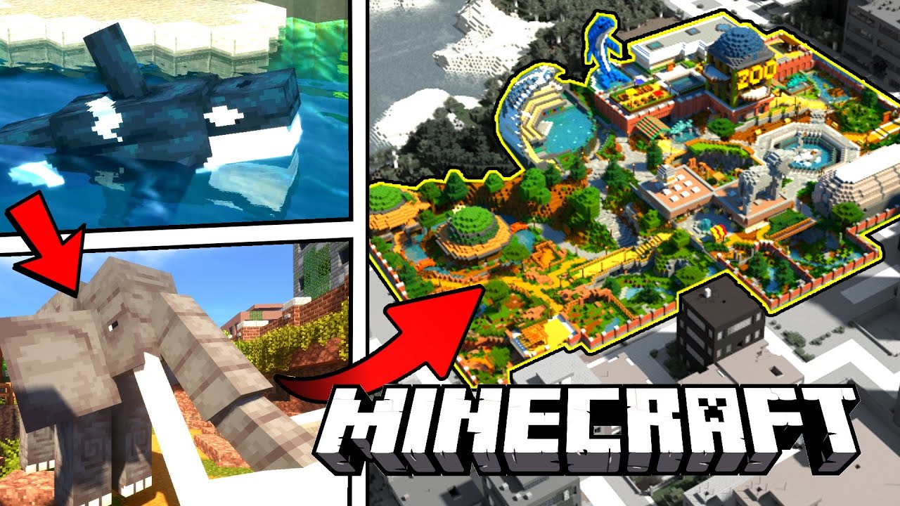 How I Created A Wild Minecraft Zoo Youtube