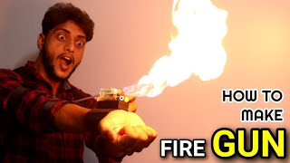 घर पे बनाओ और सबको दिखाओ || How to make flame wrist gun || How to make fire wrist gun