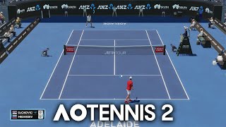 AO Tennis 2 - Novak Djokovic vs. Daniil Medvedev (Adelaide International 1)