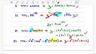 Final 5.3 ตัวอย่างโจทย์การหาผลเฉลยของสมการไม่เอกพันธุ์ (สัมประสิทธิ์เป็นค่าคงตัว)