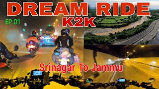 Kashmir To Kanyakumari ride 🥰 | Dream Ride Ep.01💞| Srinagar to Jammu | @JKMotovlogs