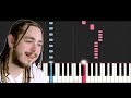Post Malone - Over Now (Piano Tutorial)