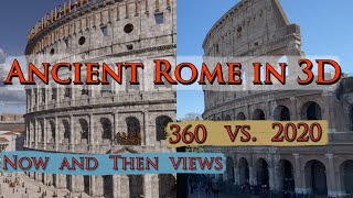 Ancient Rome in 3D - NOW and THEN views - Video footage