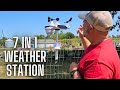 VEVOR 7-in-1 Wi-Fi Weather Station with Solar Wireless Outdoor Sensor