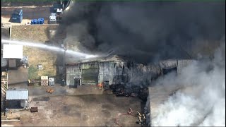 NOW: Fire crews battling a structure fire in Southlake