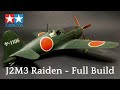 Tamiya 1/48 Mitsubishi J2M3 'Raiden'- BUILD VIDEO