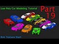 Beginner Blender Low Poly Car Modeling Tutorial -  Part 19 - Rim Texture Start
