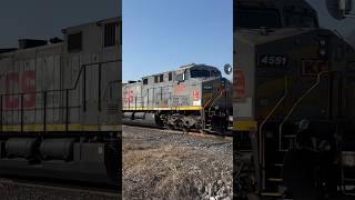 KCSM Grey Ghost trails second on CPKC train 135 West (2/27/2024) #railroad #train #kcsm #cpkc