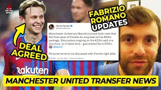 FABRIZIO ROMANO UPDATES🔥 De Jong to Manchester United DEAL - Man Utd Transfer News Frenkie de Jong