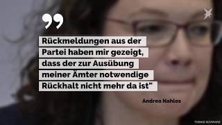 Nach Wahldebakel: Andrea Nahles tritt zurück