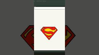 Draw Superman Logo 😎 Using Python Turtle | #shorts #shortvideo #short #python #pythonturtle