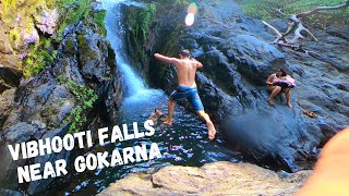 Crazy waterfall near Gokarna - Vibhuti falls - Karnataka Travel Vlog - India Travel