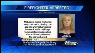 Firefighter fires shots at man who refuses her advances