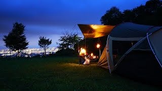 夜景のきれいな穴場キャンプ場でソロキャンプ