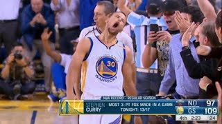 The Game Steph Curry COULDN’T MISS, NBA Record 13 Three Pointers!