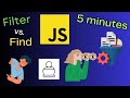 filter and find method explained in 5 minutes | JavaScript