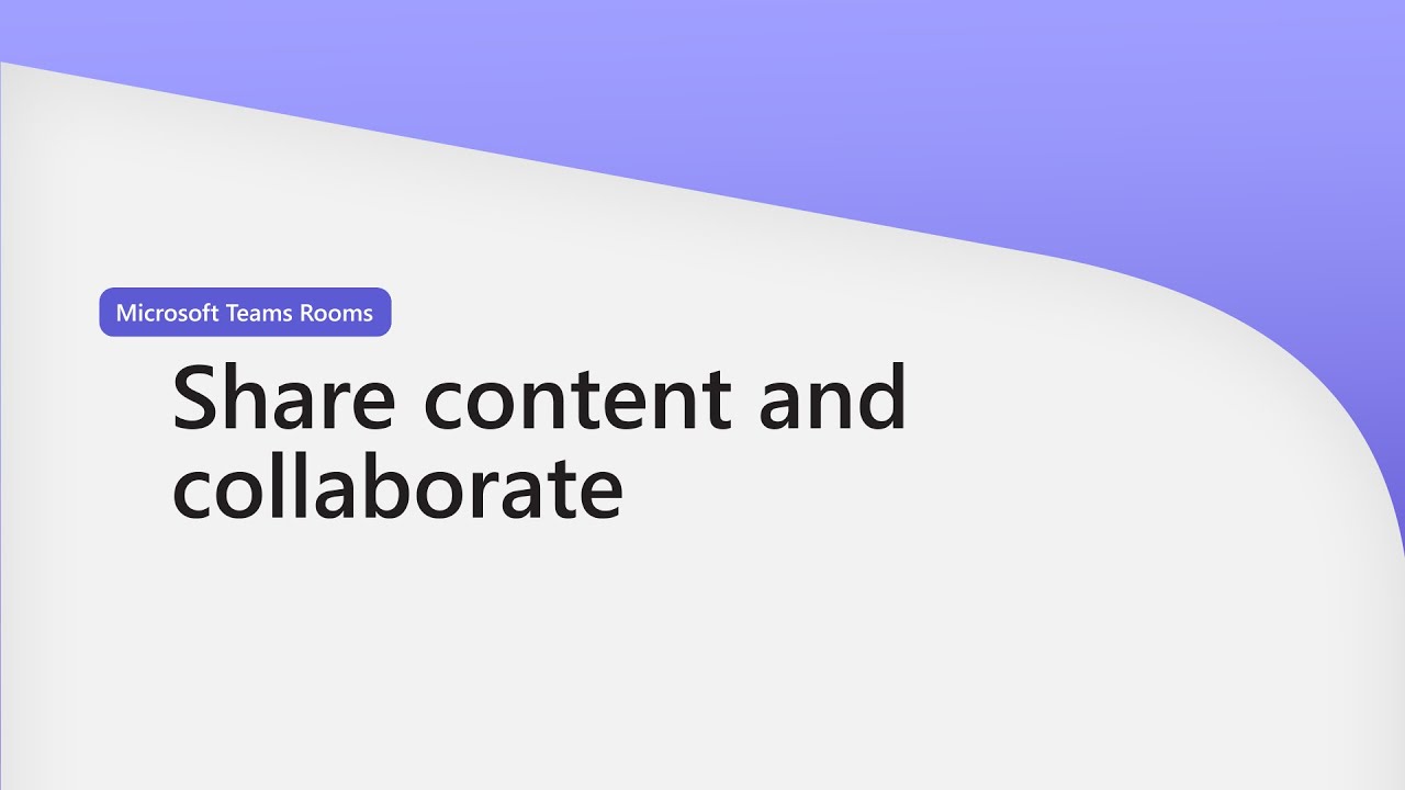 Microsoft Teams Rooms Walkthrough (4 Of 5) Share Content And ...