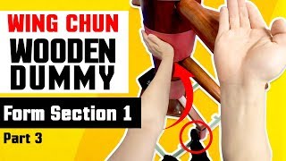 Wing Chun Wooden Dummy Training Form Section 1 - Part 3