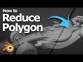 Blender How to Reduce Polygons using Un-Subdivide with Decimate Modifier