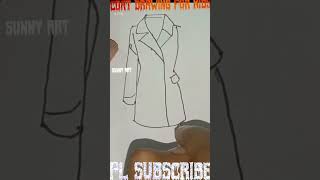coat drawing/how to draw jacket/blazer/easy step coat drawing#shorts#youtubeshorts #ytshorts#short