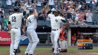 BAL@NYY: Gregorius drills a two-run homer to right