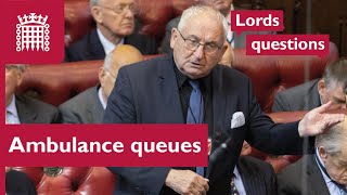 House of Lords calls for action on ambulance wait times