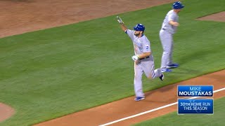 Moustakas belts his 30th homer of the season