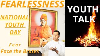 Youth Talk India show @ National Youth Day session English video speech 2021 Fearlessness motivation