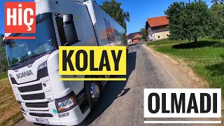 DAR YOLDAN TIRI ÇIKARTMA ÇABALARIM(Tır Vlog,Yeni Scania)