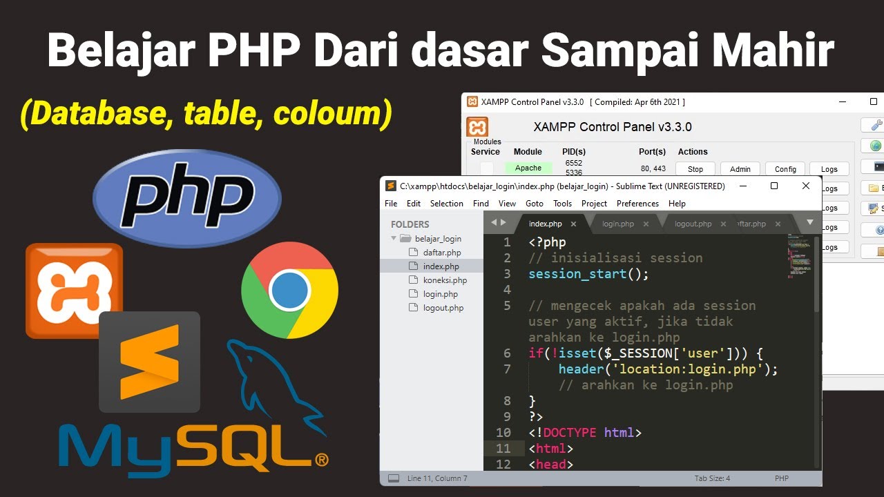 8. Membuat Database, Tabel, Kolom Dan Manajemen Data | Belajar PHP ...