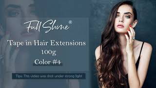 Full Shine® Brown Tape Hair Extensions #4