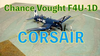 1/144 Chance Vought F4U-1 Corsair 83th Fighter Sq.made by Ftoys.Candy toy.making.No audio.エフトイズ　コルセア