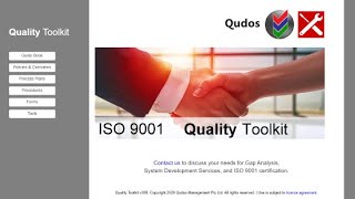 Qudos ISO 9001 Quality Toolkit Intro